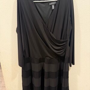 R&M Richards Black Long Sleeve Dress